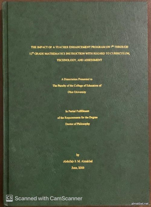 THE IMPACT OF A TEACHER ENHANCEMENT PROGRAM ON 7TH THROUGH 12TH GRADE MATHEMATICS INSTRUCTION WITH REGARD TO CURRICULUM TECHNOLOGY AND ASSESSMEN